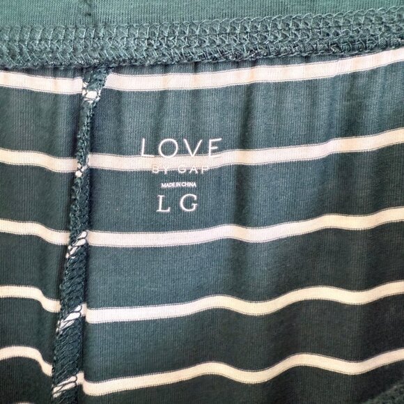 Gap Moda Stripe Joggers Green White stripe - Picture 5 of 6